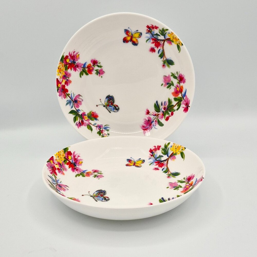 Mikasa Butterfly Meadow Bone China Pasta Bowls